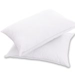 Set 2 perne albe, cu umplutura din microfibra, 50x70 (bs17)