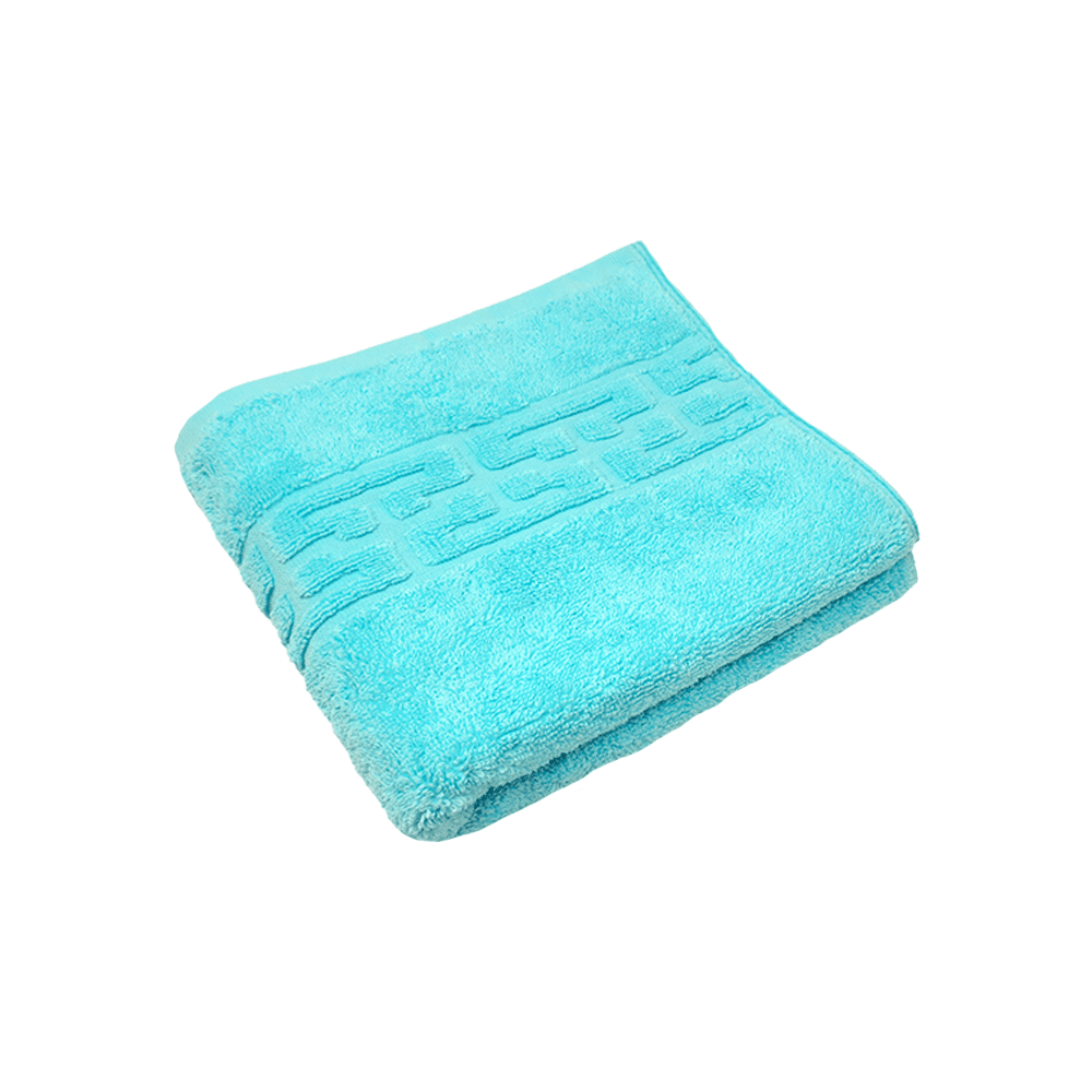 511-sky Prosop 50×90 cm Bumbac 500 gr/mp Greek Border Sky Blue - imagine 1