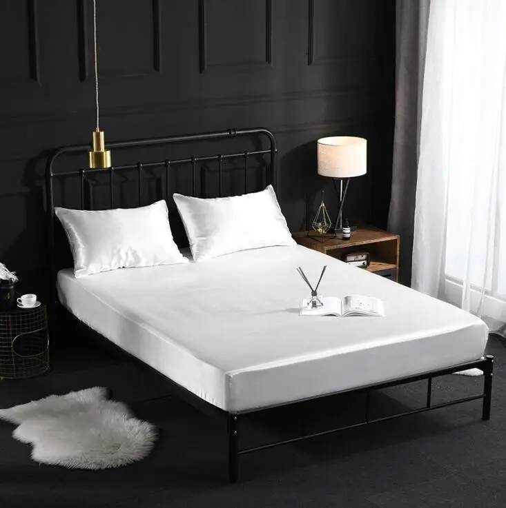 s-l1200 Cearceaf pat cu elastic 90x200 cm Satin Bumbac - imagine 1