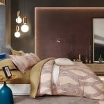 Lenjerie de pat DormeVu, bumbac 100% percale, Warm Contrast