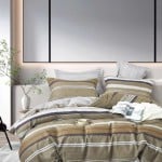 Lenjerie de pat DormeVu, bumbac 100% percale, Rustic Lines