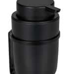 Dozator sapun lichid, Wenko, Turbo-Loc Carpino, 8 x 13 x 10 cm, plastic/metal, negru