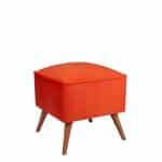 Fotoliu puf, Zeon, 558ZEN1306, Lemn de brad, Caramiziu