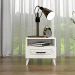 Noptiera, Glenevis, Ediz 101, 45x47x38 cm, Alb