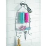 Organizator suspendat de baie pentru capul de dus Neo, iDesign, 25.5x16.5x67 cm, otel