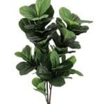 Planta artificiala in ghiveci Ficus, Bizzotto, 55 x 45 x 120 cm, 72 de frunze, verde