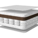 Saltea copii Ventiflow, Arcuri Pocket, Fibra Cocos, 60x120x10 cm, Husa detasabila, lavabila