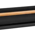 Suport magnetic pentru condimente, Wenko, Magna, 32 x 8 x 8 cm, negru