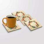 Set suporturi de pahare, Taylor, 366TYR1206, Piatra, Imprimat UV, Multicolor