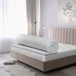 Topper, 80x200x4 cm, Medium Bedora Confort, spuma poliuretanica, husa detasabila, lavabila, antialergica