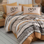 Lenjerie de pat DormeVu Classy, 100% bumbac, Love to be Wild